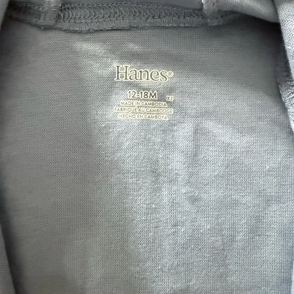 Hanes Kids Light Blue Zip-Up Hoodie - Picture 2 of 3